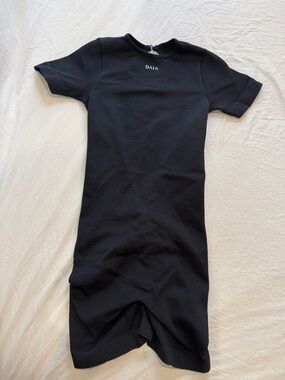 DAIA Black Short-Sleeve jumpsuit
